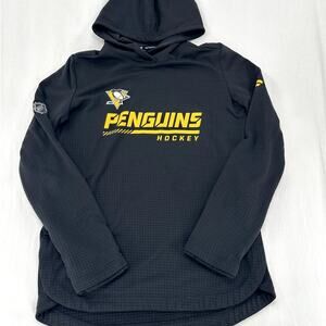 Fanatics Pittsburgh Penguins Authentic Pro Rink black pullover hoodie.